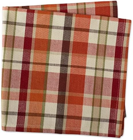 DII Thanksgiving & Fall Table Decoration Autumn Farmhouse Plaid, Napkin Set, 20x20, Pumpkin Spice Plaid, (Pack of 72) - Image 4