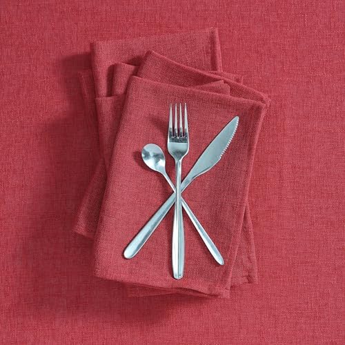 Laura Ashley Harper Set of 6 Napkins, 18" x 18", Red - Image 2