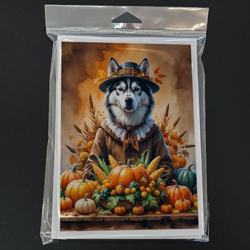 Caroline's Treasures Siberian Husky Dogs Blank 5x7 Note Cards Set of 8 - Image 3