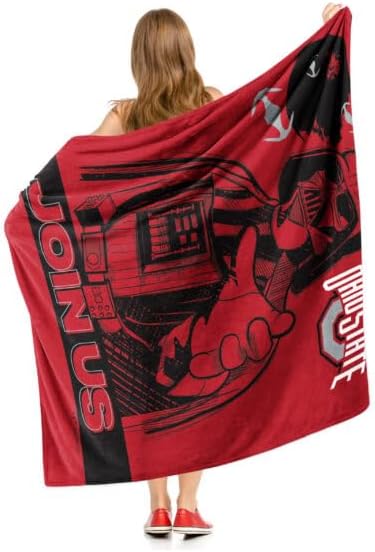 Northwest NCAA Unisex-Adult Silk Touch Throw Blanket