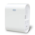 EVA LOGIK Z-Wave Smart Outlet, Dual Outlet Plug, Indoor Use, Hub Required | One smart on/off outlet and one always-on outlet, compatible with most certified Z-Wave hubs, built-in Z-Wave signal repeater