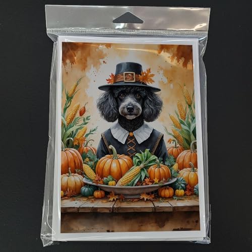 Caroline's Treasures Poodle Dogs Blank 5x7 Note Cards Set of 8 - Image 3