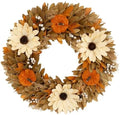 Boston International Front Door/Wall Wreath Fall Autumn Thanksgiving Holiday Decorations for Home, 15.5", Autumn Abundance by BostonInternational