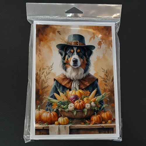 Caroline's Treasures Australian Shepherd Dogs Blank 5x7 Note Card Set of 8 - Image 3