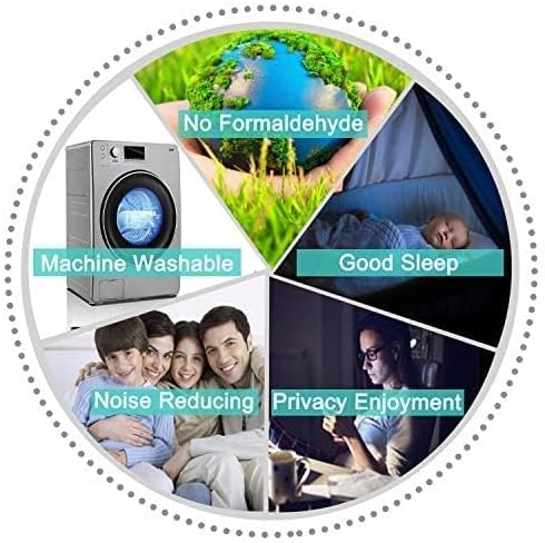 Yakamok Blackout Curtains Room Darkening Thermal Insulated Window Panels,Solid Grommet Top Drapes for Bedroom/Living Room(62Wx84L, Dark Green, 2 Panels)