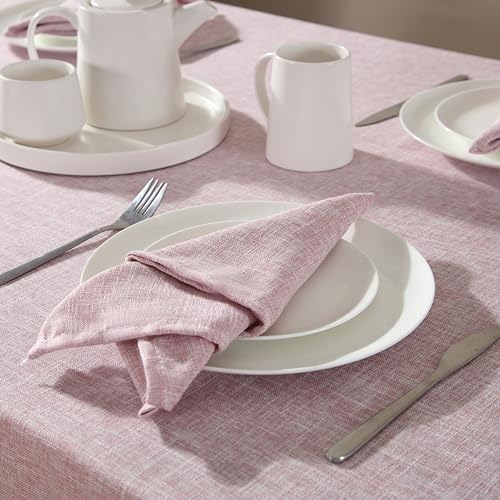 Laura Ashley Harper Tablecloth, 60" x 84", Blush - Image 4