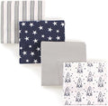 Hudson Baby Unisex Baby Cotton Flannel Receiving Blankets, Rocket Ship, One Size by HudsonBaby