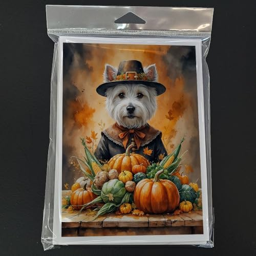 Caroline's Treasures Westie Terrier Dogs Blank 5x7 Note Cards Set of 8 - Image 3