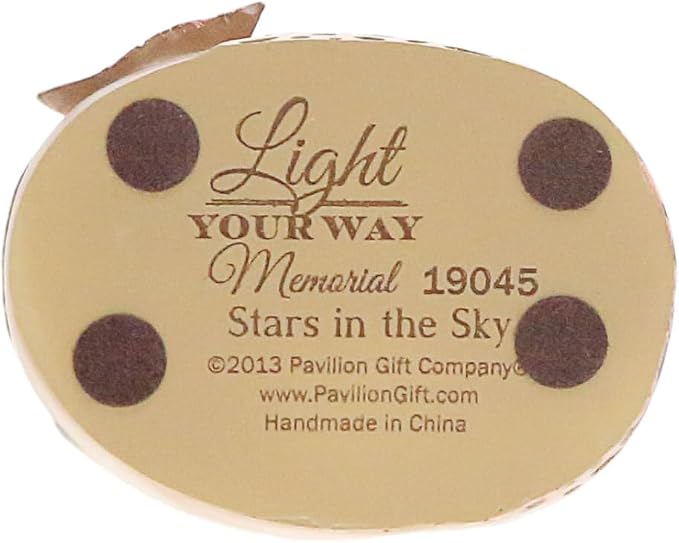Pavilion Gift Company 19045 Light Your Way Memorial Stars in The Sky Angel Figurine, 7-1/2-Inch , Blue