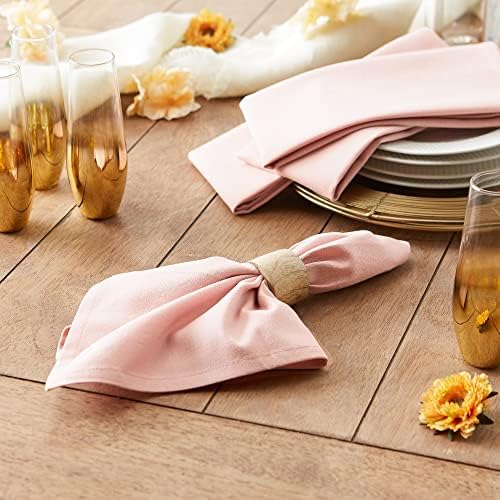 DII Solid Napkin Set Collection, 20x20, Pale Mauve - Image 4
