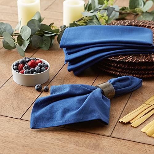 DII Solid Napkin Set Collection, 20x20, Navy, 6 Piece - Image 4