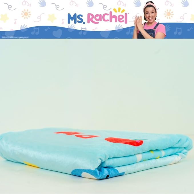 Ms. Rachel Educational Adventures Bedding Super Soft Cozy Throw Blanket, 62 in x 90 in, (Officially Licensed Product) by Franco Kids