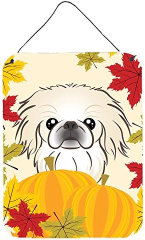 Caroline's Treasures BB2027DS1216 Pekingese Thanksgiving Wall or Door Hanging Prints Aluminum Metal Sign Kitchen Wall Bar Bathroom Plaque Home Decor Front Door Plaque, 12x16, Multicolor by CarolinesTreasures