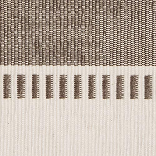 DII Dobby Stripe Table Runner, 13x72, Brown & Cream Background - Image 3