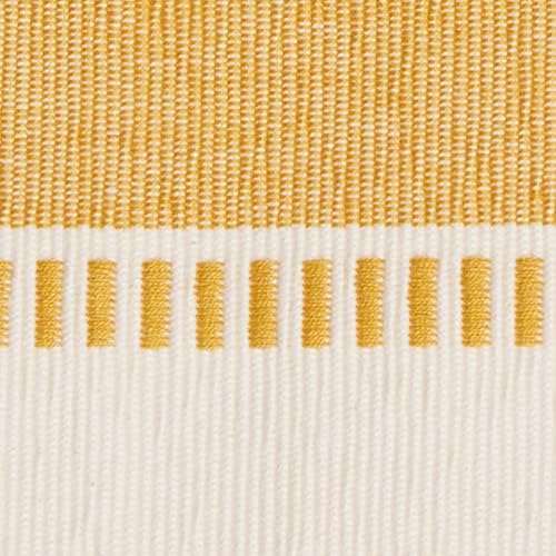DII Dobby Stripe Table Runner, 13x72, Honey Gold & Cream Background - Image 3