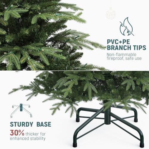 YITAHOME 7.5ft Prelit Green Aspen Fir Christmas Tree with Remote - Image 6