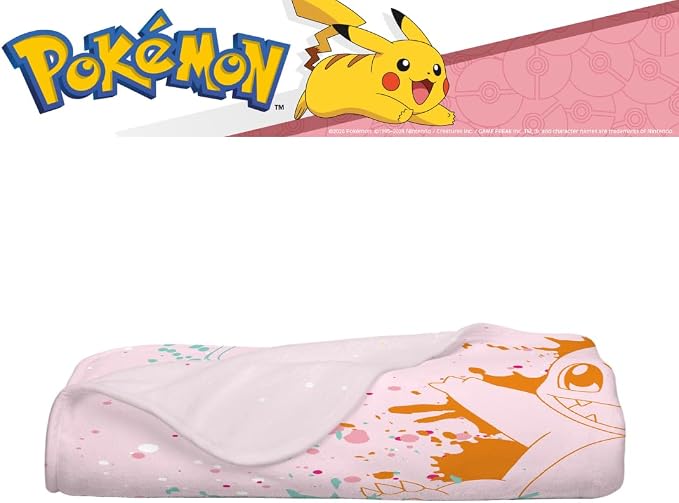Pokemon Girl Pikachu Kids Bedding Super Soft Cozy Throw Blanket, 62 in x 90 in, (Officially Licensed Product) By Franco Kids