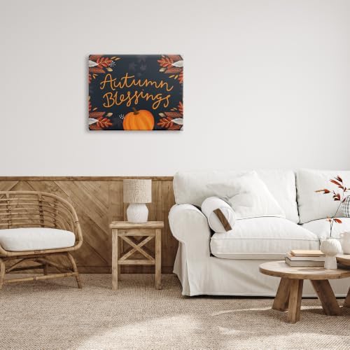 Autumn Blessings Fall Leaves, 24 x 30 Inch Canvas Wall Art - Image 4