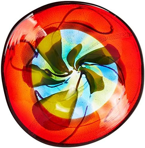 Dale Tiffany Favorite Art Glass Collection Hankley Wall Decor, 9", Blue
