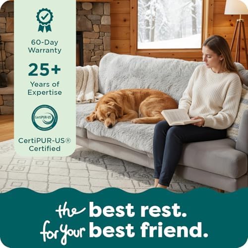 Furhaven Waterproof Throw Blanket for Dogs & Indoor Cats, Reversible Protective Pet Blanket, Extra Large, Long Faux Fur & Velvet, Gray