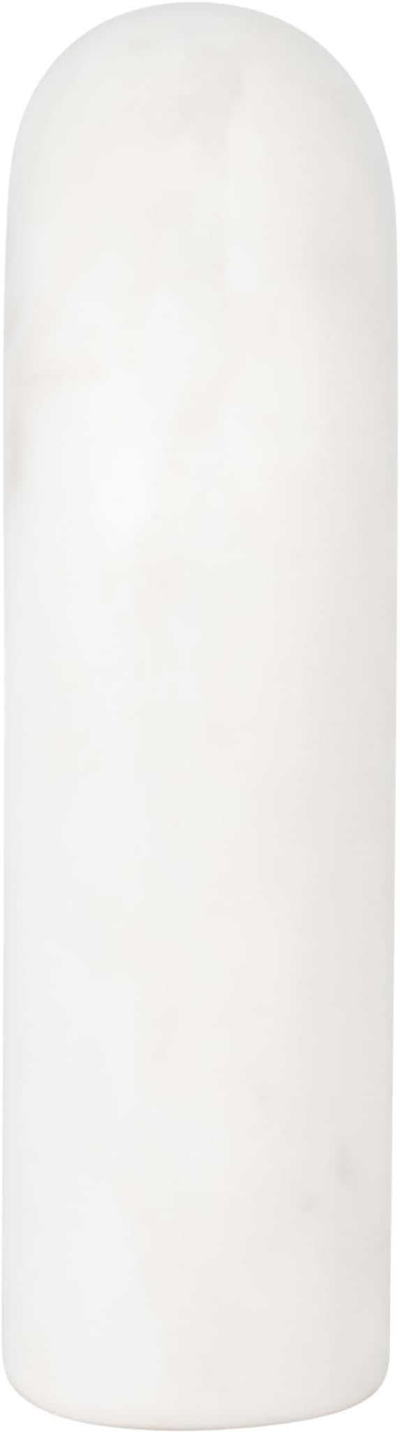 White Marble Arch Decorative Object – Rounded Horseshoe Sculpture Modern Home Decor – Contemporary Shelf & Coffee Table Decor for Office & Living Room – 5" x 6"