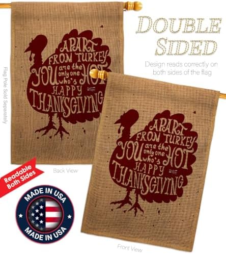 Thanksgiving Decorations Tapestry Wood Dowel Set Rod Home Applique Banner Textile Poster Flag Pole Room Wall Scroll Hanging Farmhouse Grandma A Part From Turkey Indoor Decor Fall Gifts Made In USA - Image 3