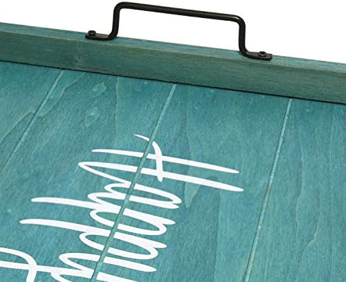 Elegant Designs HG2000-BHP Decorative Wood Serving Tray w/Handles, 15.50" x 12", Happy Place (Pack of 4) - Image 6