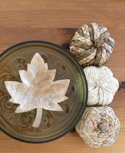 Boston International Mini Pumpkins Thanksgiving Halloween Decorations for Home, Set of 3, Natural Woven - Image 3