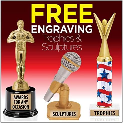 Crown Awards Lawn Mower Racing Trophy, 5.5" Glory Resin Lawn Mower Racing Trophies with Free Custom Engraving Prime