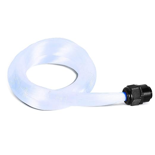 GIDERWEL Fiber Optic Cable 9.8ft 300pcs 0.03in(0.75mm) Plastic End Glow Optical Fiber Cables for Fiber Optic Lights Star Sky Ceiling and Any Kind Light Engine Driver(Not Include Light Engine)