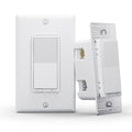 EVA LOGIK Smart WiFi Dimmer Light Switch, Single Pole & 3-Way | Smart dimmer switch for single pole & 3-way circuits, smooth dimming, 2.4GHz WiFi only, neutral wire required