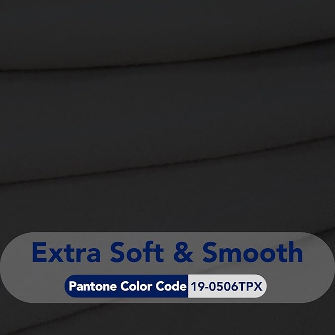 PureFit Stretch Couch Covers for Sofa Large Sofa Slipcovers Black | 1-Piece Sofa Cover Washable Soft Couch Protector, Couch Slipcover with Non Skid Foam and Elastic Bottom for Kids, Dogs