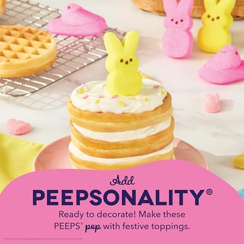 Dash & PEEPS Bunny Mini Waffle Maker, Nonstick Cooking Surface, Pink - Image 3