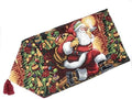 Tache Home Fashion Down The Chimney Santa Claus Christmas Festive Holiday Decorative Tapestry Table Runners, 13x90 by TacheHomeFashion