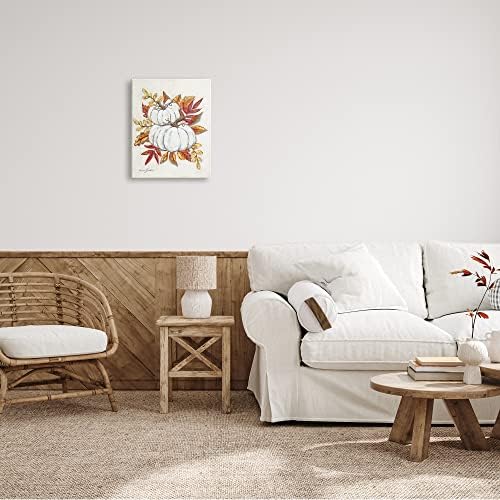 Stupell Industries Autumn Pumpkin Still Life, 16 x 20 Inch Canvas Wall Art - Image 2