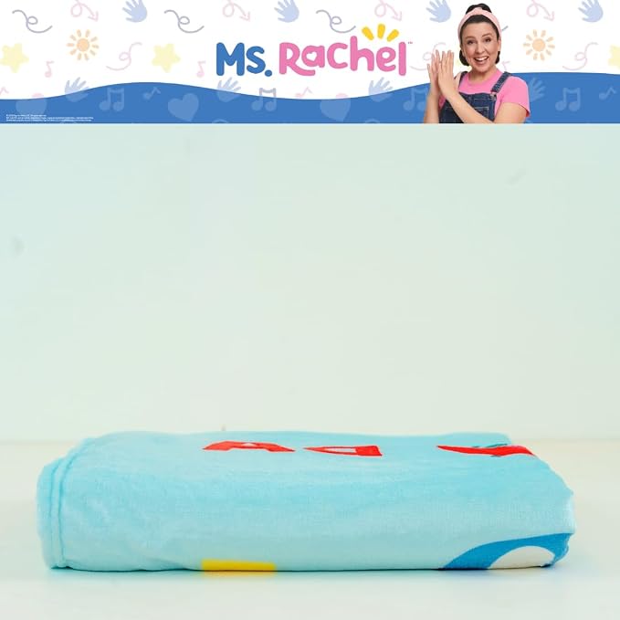 Ms. Rachel Educational Adventures Bedding Super Soft Cozy Throw Blanket, 62 in x 90 in, (Officially Licensed Product) by Franco Kids