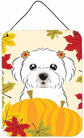 Caroline's Treasures BB2014DS1216 Maltese Thanksgiving Wall or Door Hanging Prints Aluminum Metal Sign Kitchen Wall Bar Bathroom Plaque Home Decor Front Door Plaque, 12x16, Multicolor - Image 3