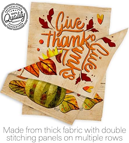 Fall Banner Wall Hanging Home Indoor Porch Dorm Bedroom Residential Flag Outdoor Tapestry Poster Signs Blue Pumpkins Squash Giving Room Decor, Thanksgiving Gifts Made in USA - Image 7