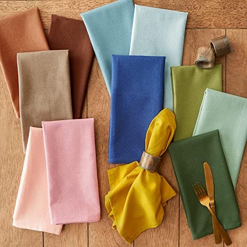 DII Cotton Cloth Dinner Napkins Set of 6, Oversized 20x20, Antique Green - Image 6