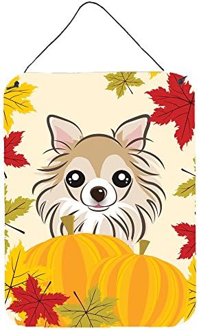 Caroline's Treasures BB2057DS1216 Chihuahua Thanksgiving Wall or Door Hanging Prints Aluminum Metal Sign Kitchen Wall Bar Bathroom Plaque Home Decor Front Door Plaque, 12x16, Multicolor by CarolinesTreasures
