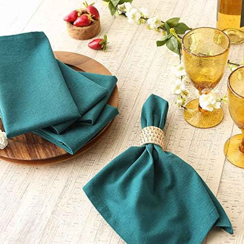 DII Solid Napkin Set Collection, 20x20, Storm Blue, 6 Piece - Image 4