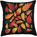 Autumn Leaves Autumn Season Thanksgiving Throw Pillow by Unknown