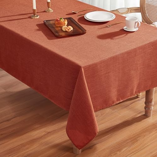Laura Ashley Esme Decorative Tablecloth, 60" x 84", Spice - Image 2