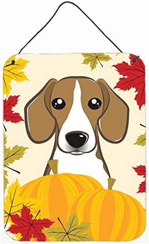 Caroline's Treasures BB2045DS1216 Beagle Thanksgiving Wall or Door Hanging Prints Aluminum Metal Sign Kitchen Wall Bar Bathroom Plaque Home Decor Front Door Plaque, 12x16, Multicolor - Image 3