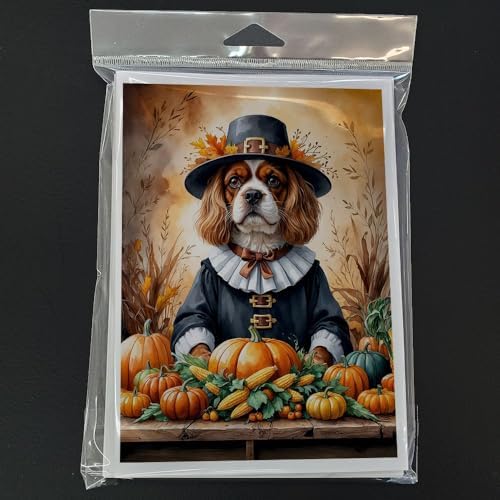 Caroline's Treasures Cavalier Spaniel Dogs Blank 5x7 Note Cards Set of 8 - Image 3
