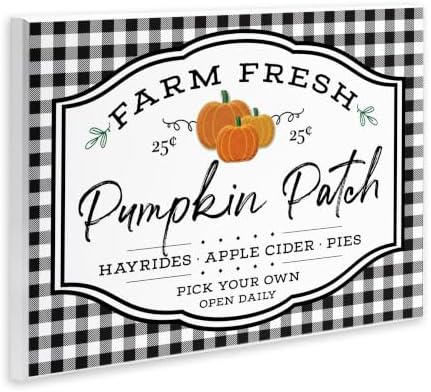 Farm Fresh Pumpkin Patch Sign, 13 x 19 Inch Mounted Print on Wall Plaque - Image 2