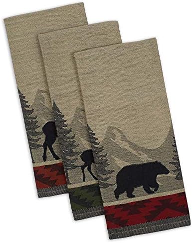 DII Woodlands Collection Dishtowel Set, 18x28, in the Woods, 3 Piece - Image 3
