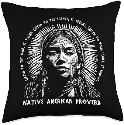 Native American Heritage Store Native Heritage American Indian Proverb Indigenous Throw Pillow, 18x18, Multicolor by Unknown