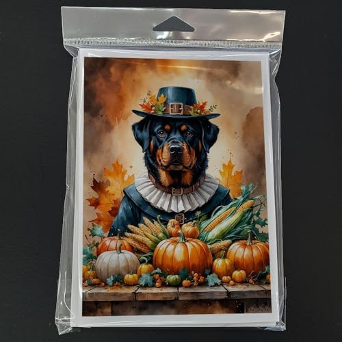 Caroline's Treasures Rottweiler Dogs Blank 5x7 Note Cards Set of 8 - Image 3