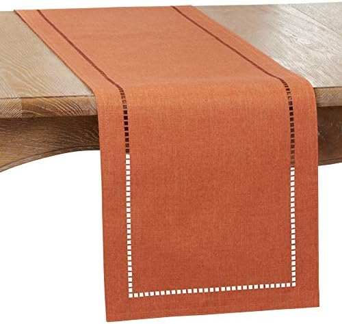Laser-Cut Hemstitch Table Runner by SaroLifestyle
